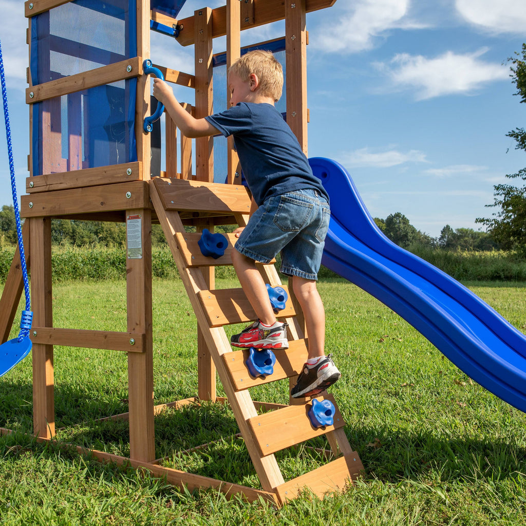 Wooden Cedar Swing Set S444