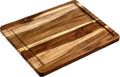 Brown Teak Wood Cutting Board with Juice Groove Q2557