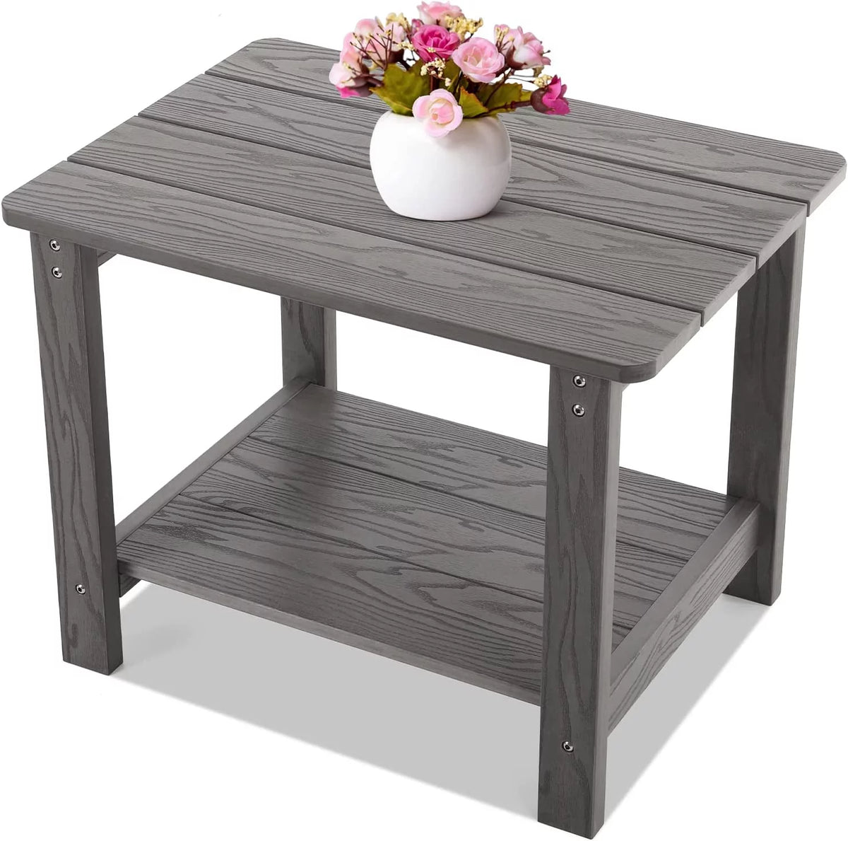 Rectangle 2-Tier Outdoor Side Table X561266