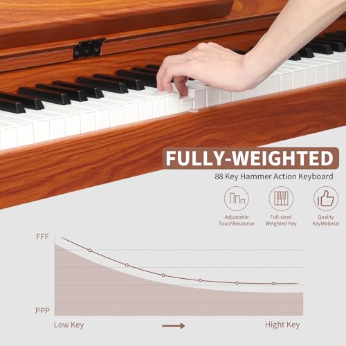 88 Key Weighted Digital Piano with Triple Pedal G352