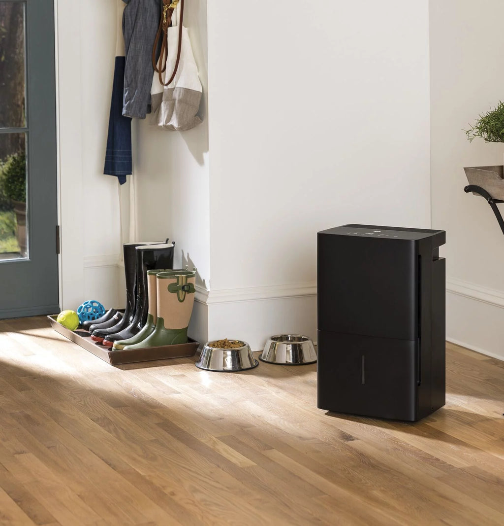 45-Pint Portable Dehumidifier with Drain, Black L708