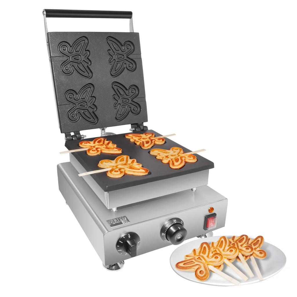 Butterfly-Shaped 4 Pcs Stainless Steel Waffle Maker I704415