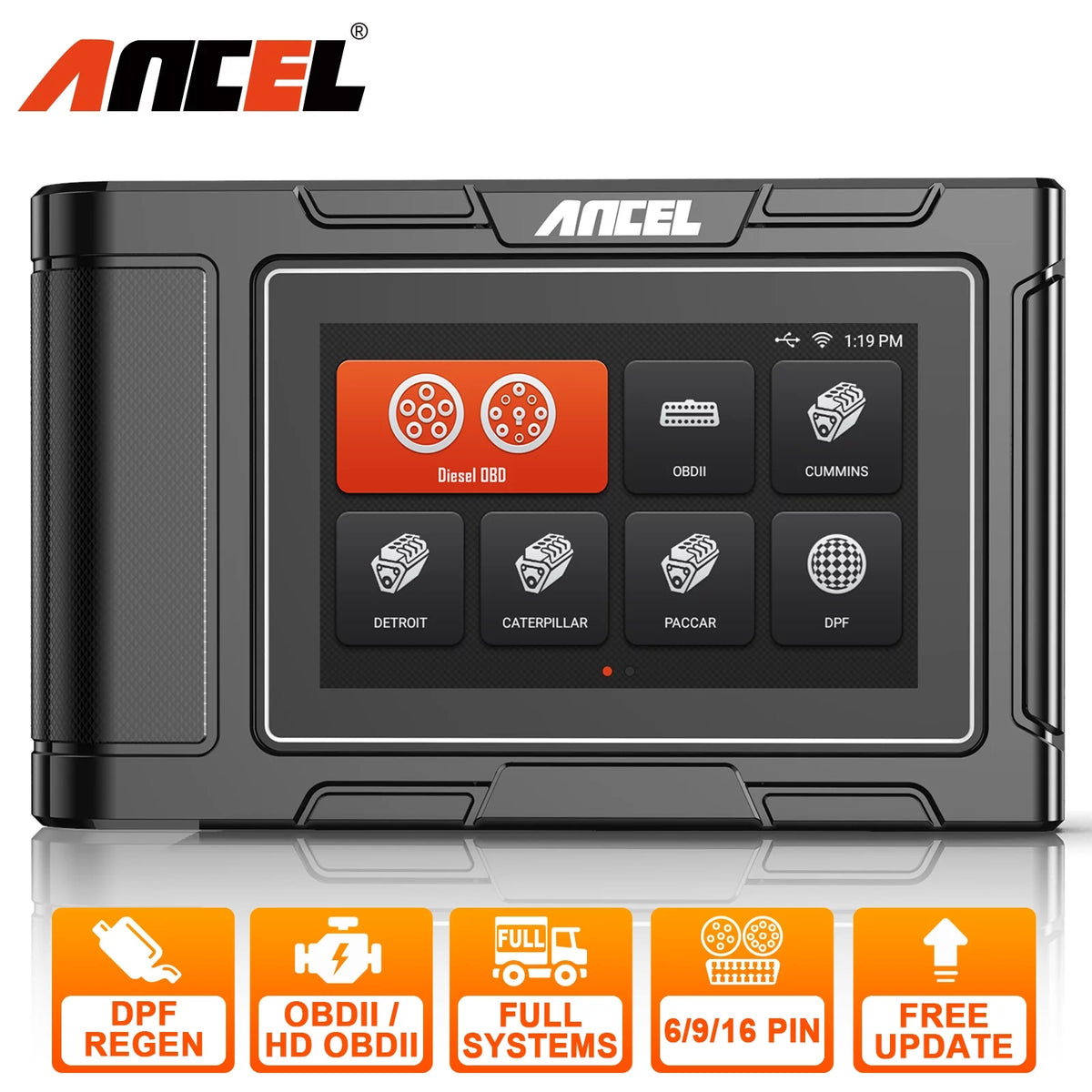 Heavy Duty Truck OBD2 Scanner Code Reader R62309