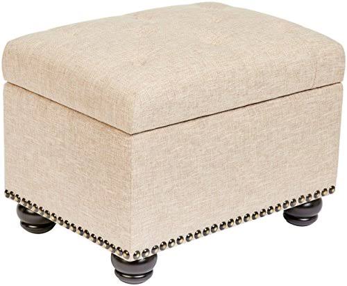 Rectangular Fabric Storage Ottoman V77276