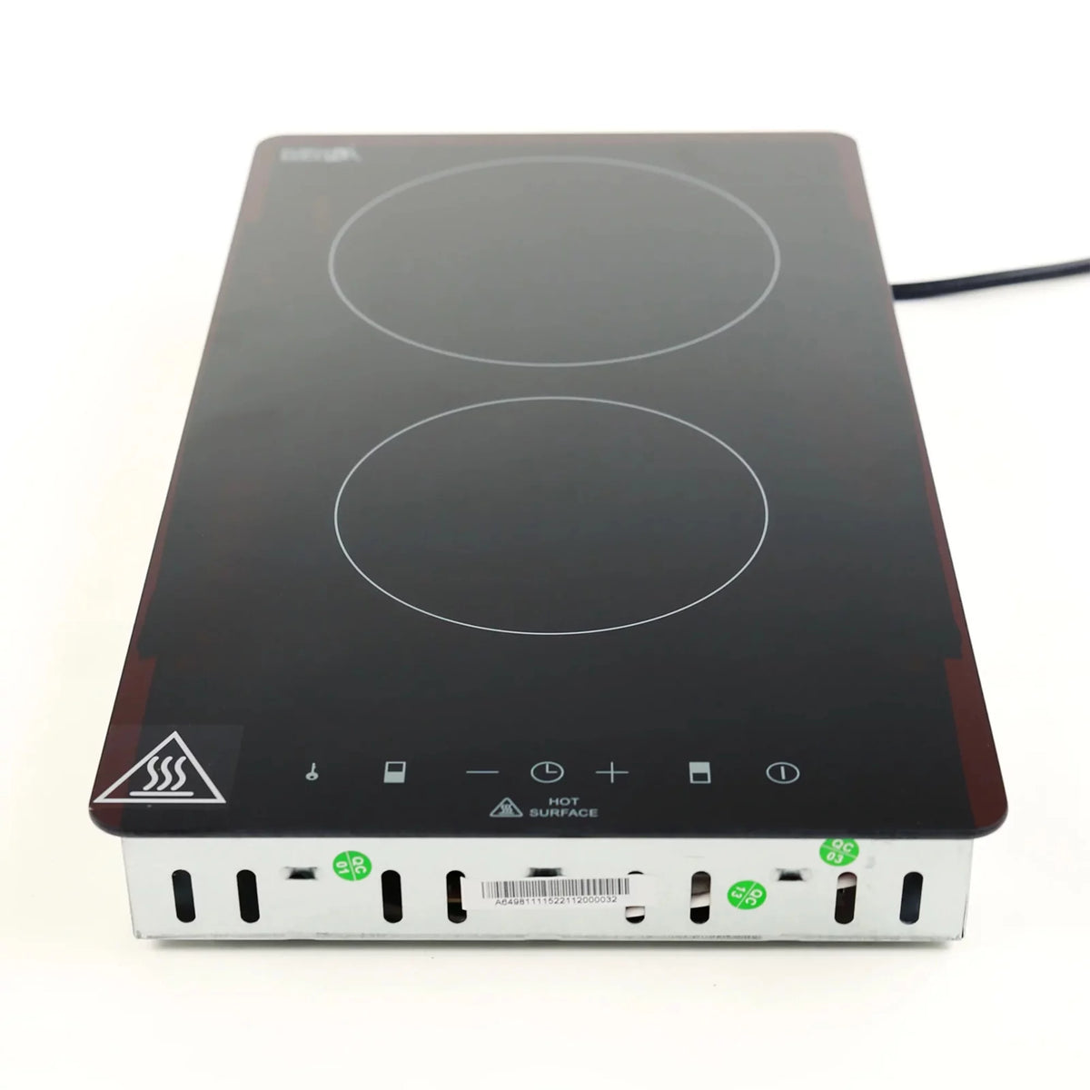 Dual Burner Electric Cooktop with Glass Surface E881192