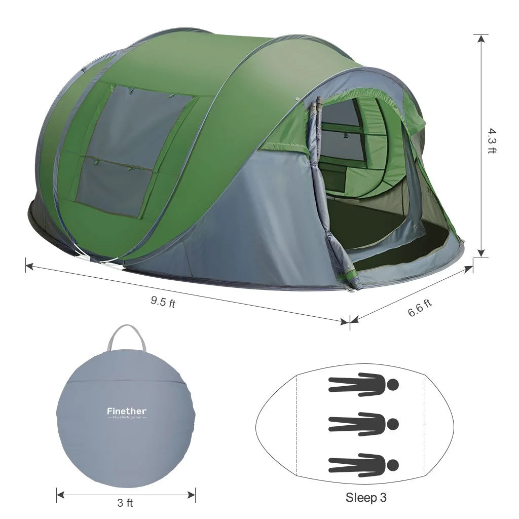 4 Person Waterproof Pop Up Tent R861184