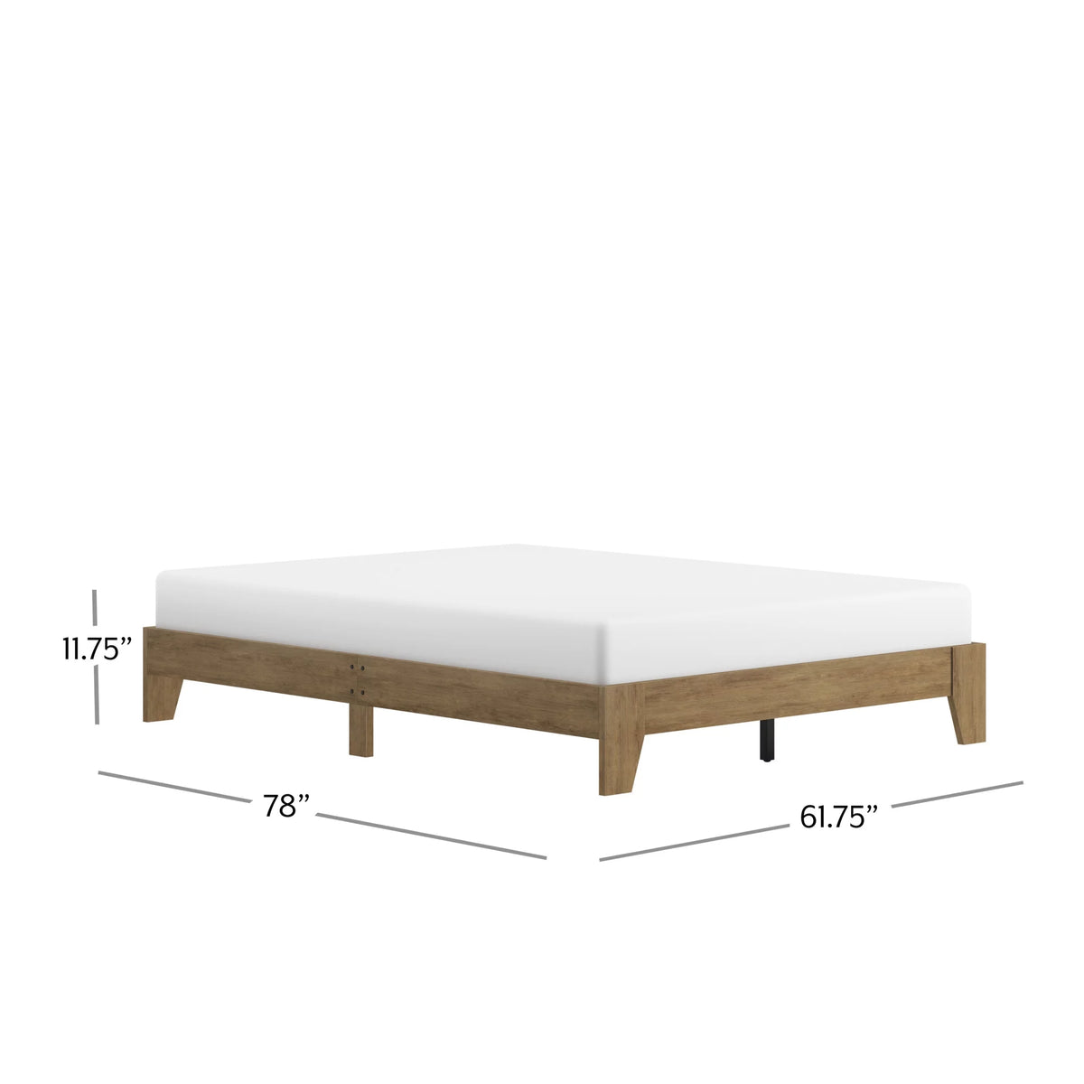 Queen Wood Platform Bed S830937