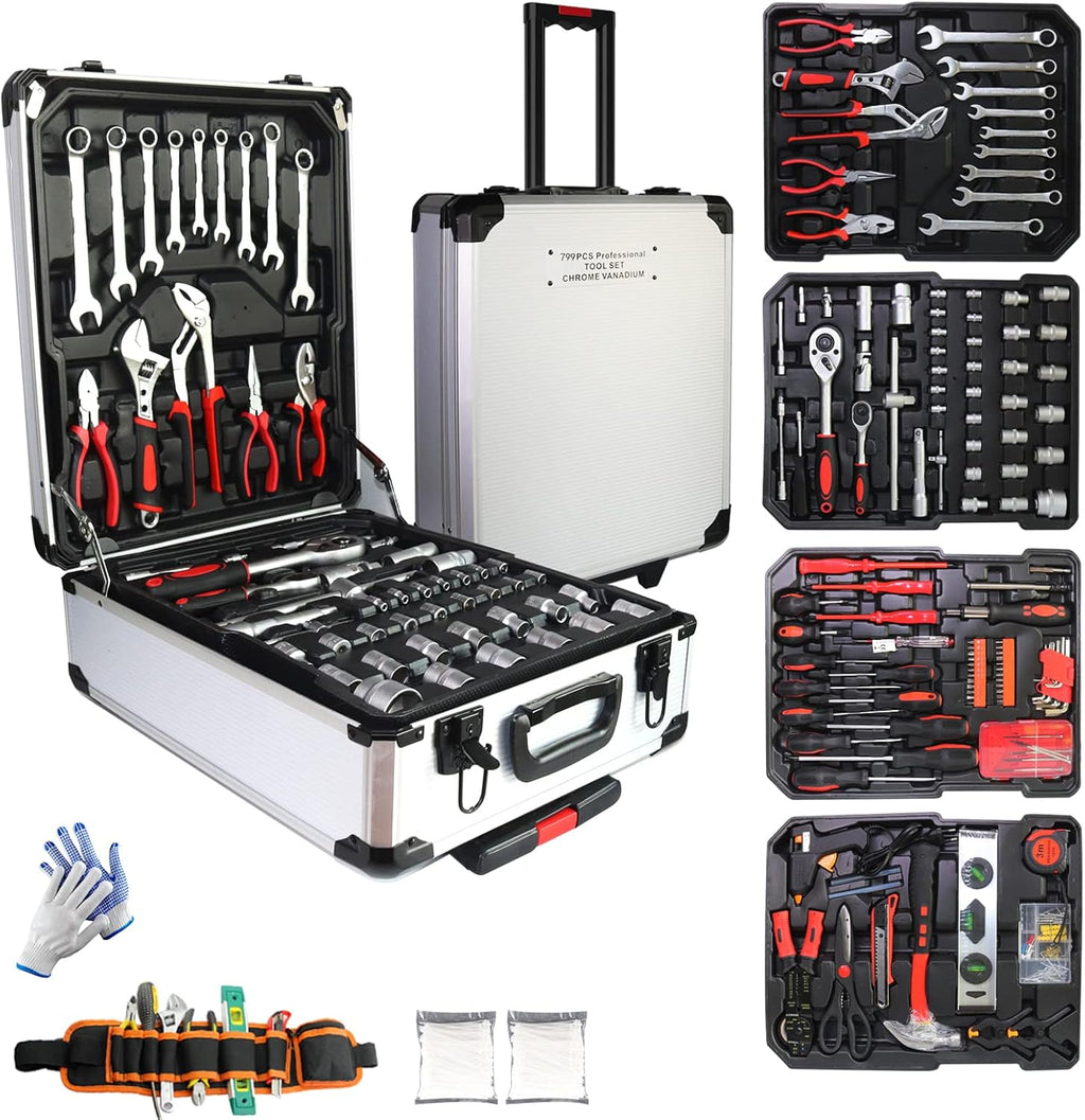 Household Tool Set with Tool Box C45713