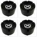 Black 8 Lug Wheel Center Cap Q2790