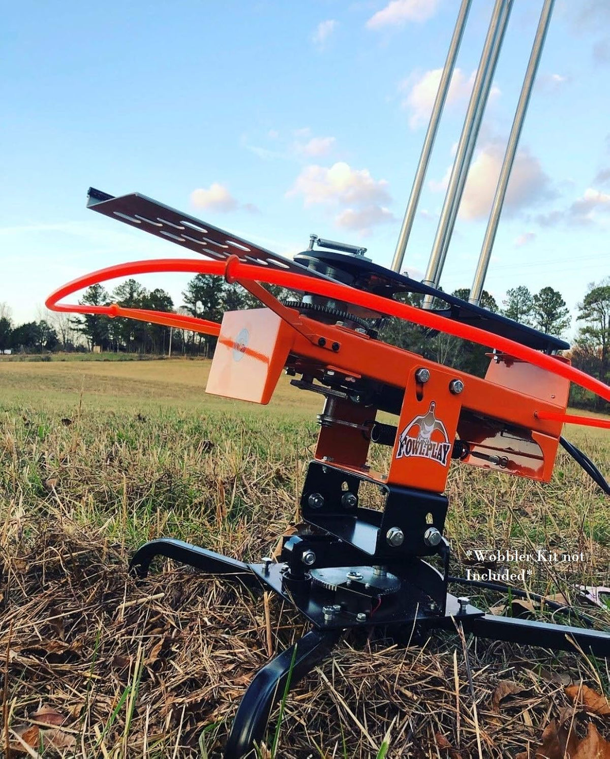 Automatic Clay Pigeon Skeet Thrower Trap, 50 Clay Capacity, Orange T28701