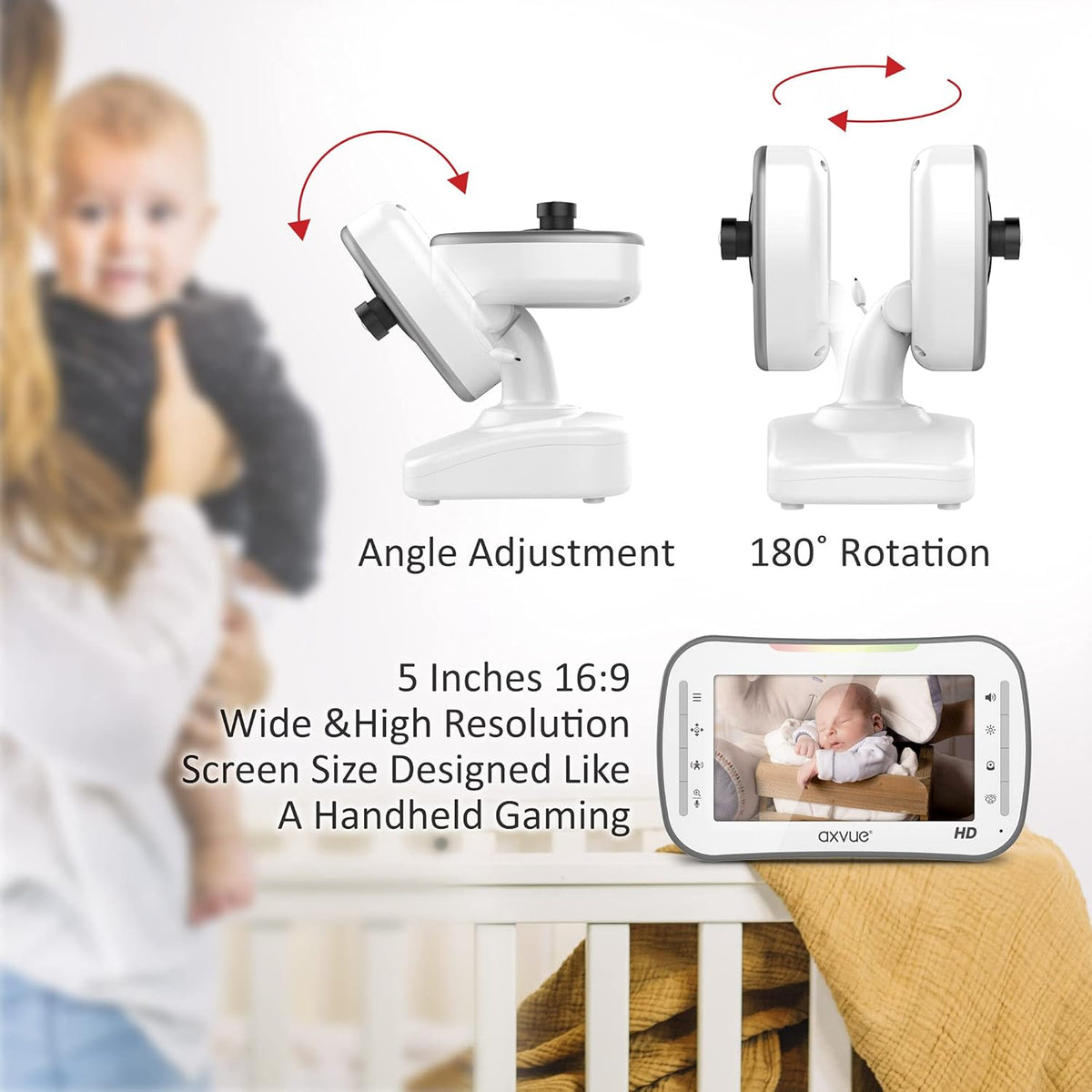 Video Baby Monitor with 2 HD Cams L899