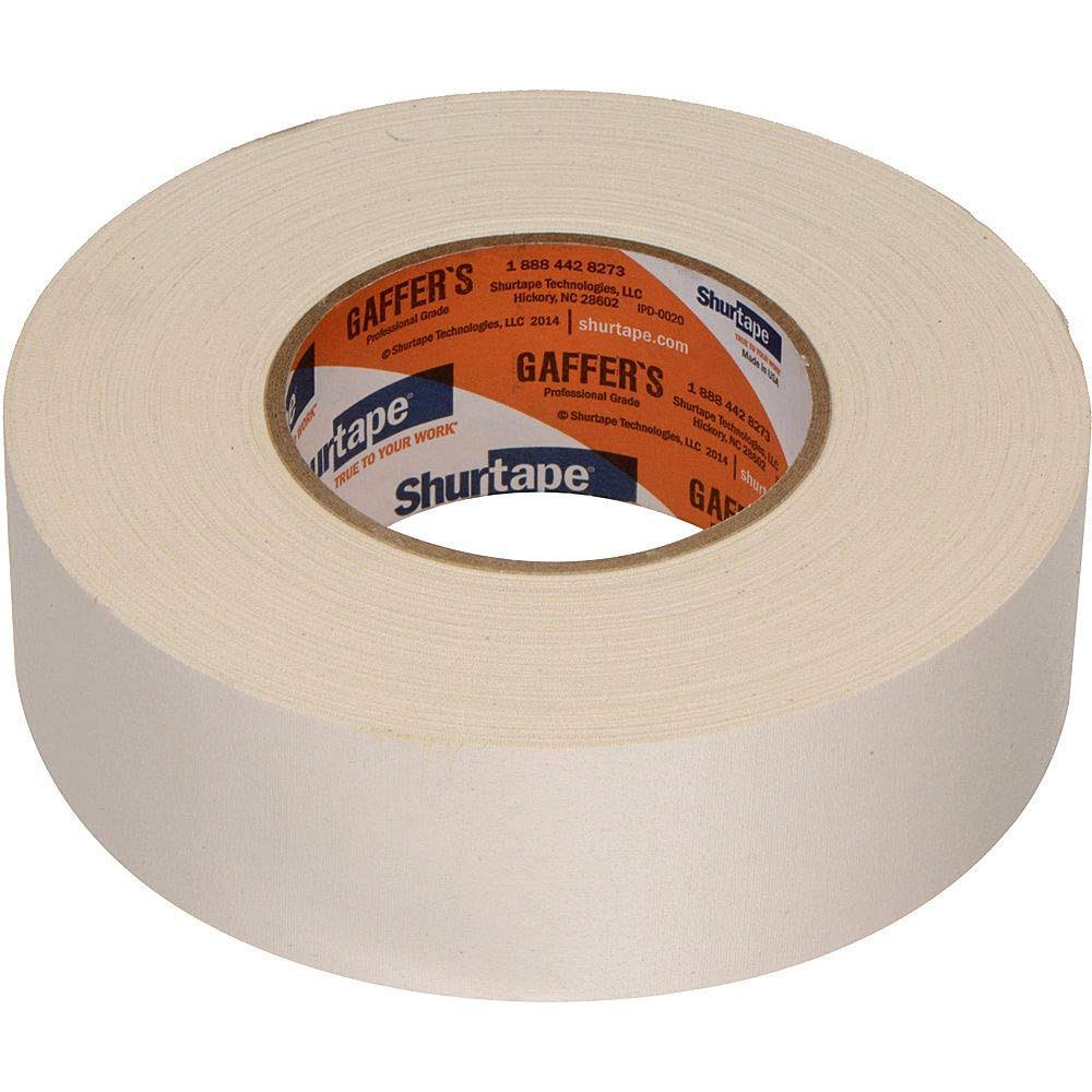 White Gaffers Tape 48mm x 50m Case of 24 Rolls T643
