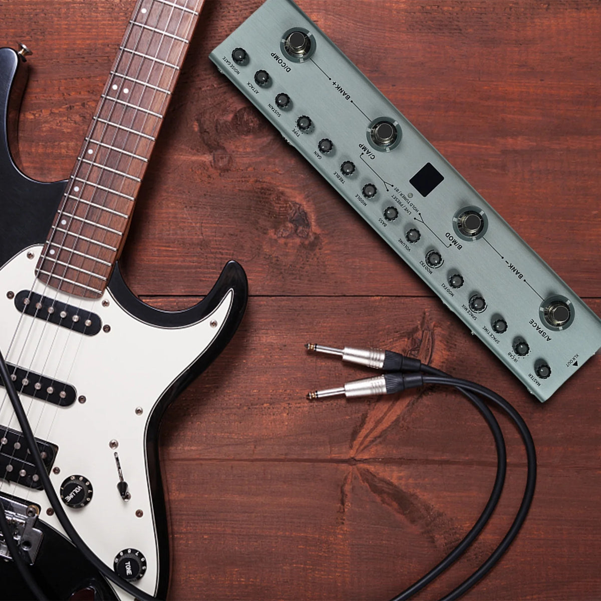Effects Pedal with 3-Band Equalizers, XLR Balanced Output, and Multiple Delays/Reverbs H51626