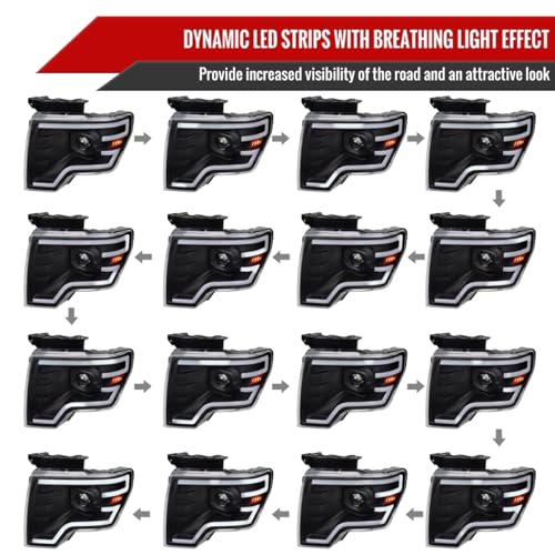 Black Projector Headlights N9223