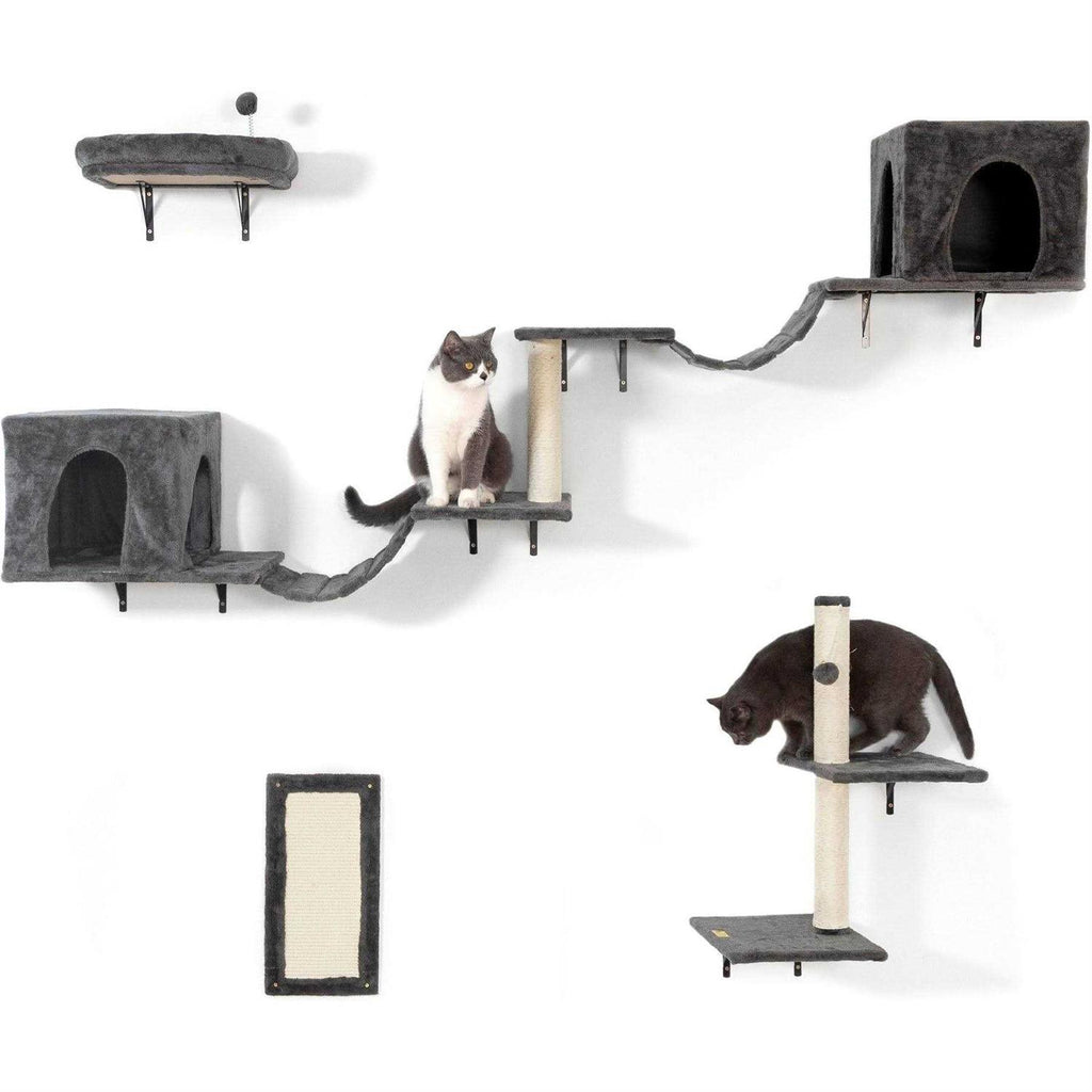 Wall-Mounted Cat Shelves Cat Tree Climber Set Q88287