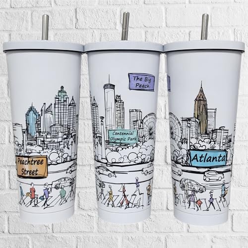 25 Oz Vacuum Insulated Stainless Steel Tumbler with Lids & Straw B70802