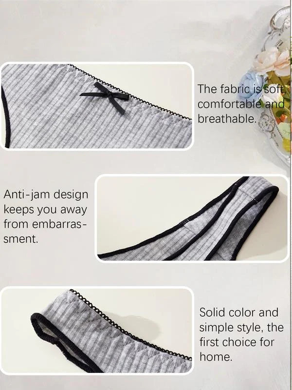 Women's Low Waist Thong 9 Pack Cotton F3023