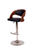 Black Adjustable Swivel Bar Stool U893
