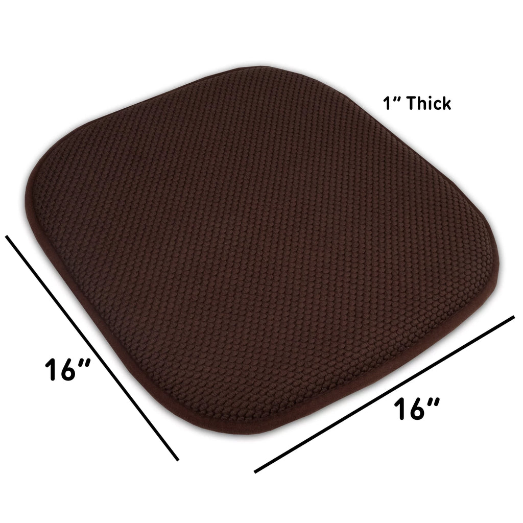 Memory Foam Non-Slip Chair Seat Cushion Pad 4 Pack J909