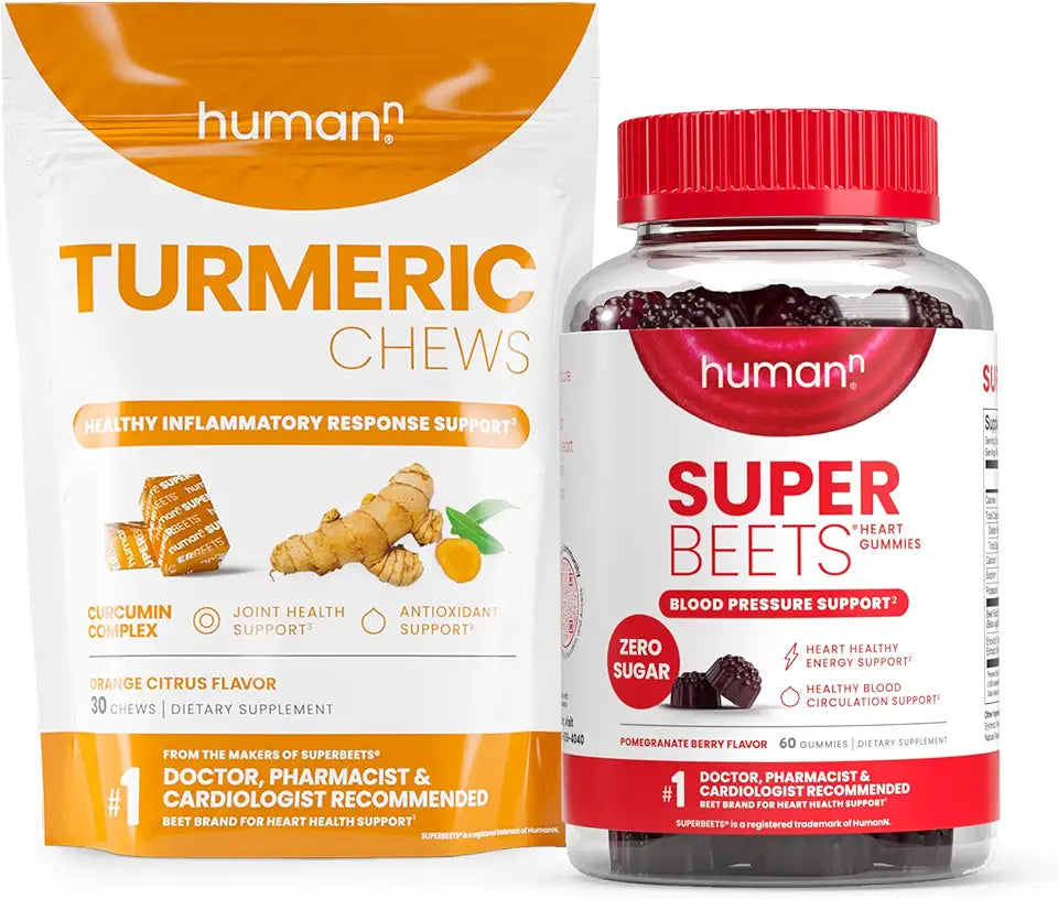 Turmeric Chews and Heart Gummies Zero Sugar M4074