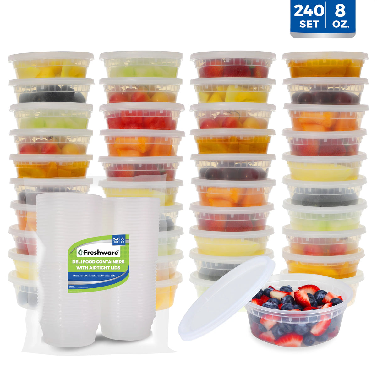 Plastic Food Storage Containers with Lids Y7895