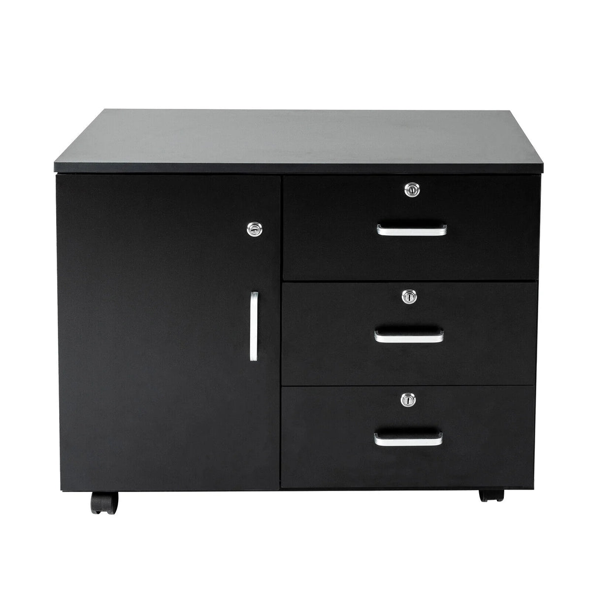 Mobile File Cabinet 3 Drawers with Wheels Z6391