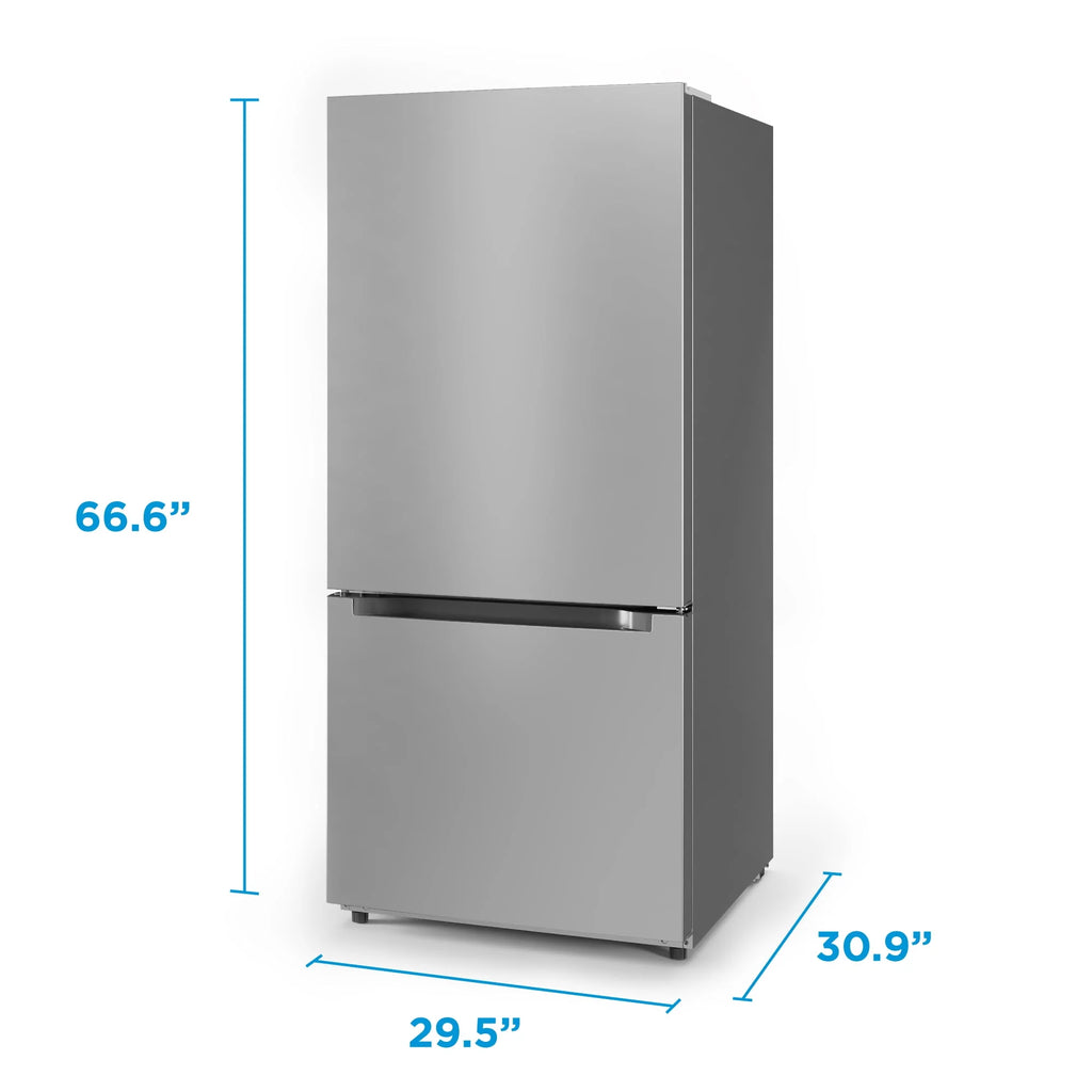 18.7-Cu. Ft. Stainless Steel Bottom Mount Refrigerator W14754