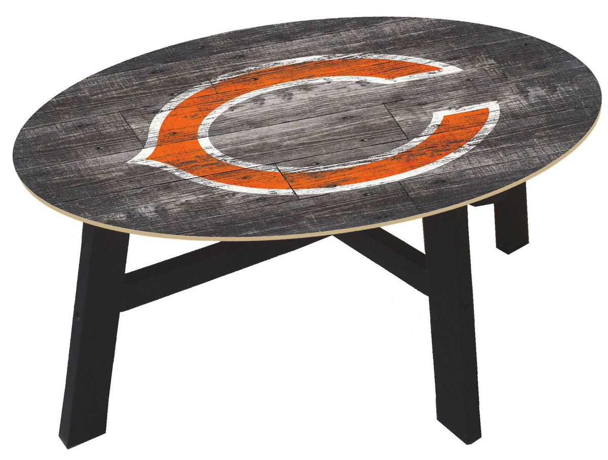 Chicago Bears Distressed Wood Coffee Table D399