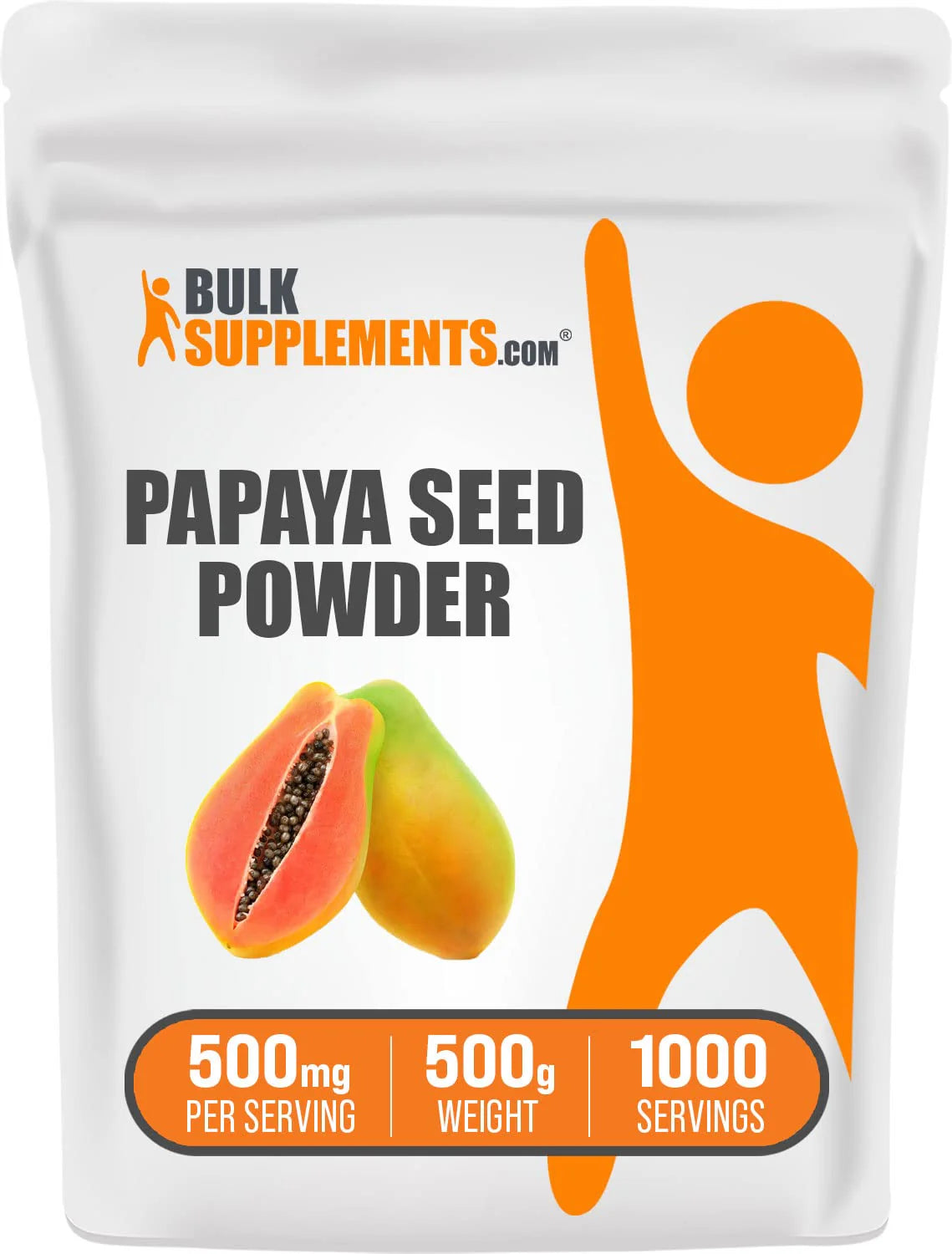 Papaya Seed Powder 500mg Gluten Free Sugar Free O89868