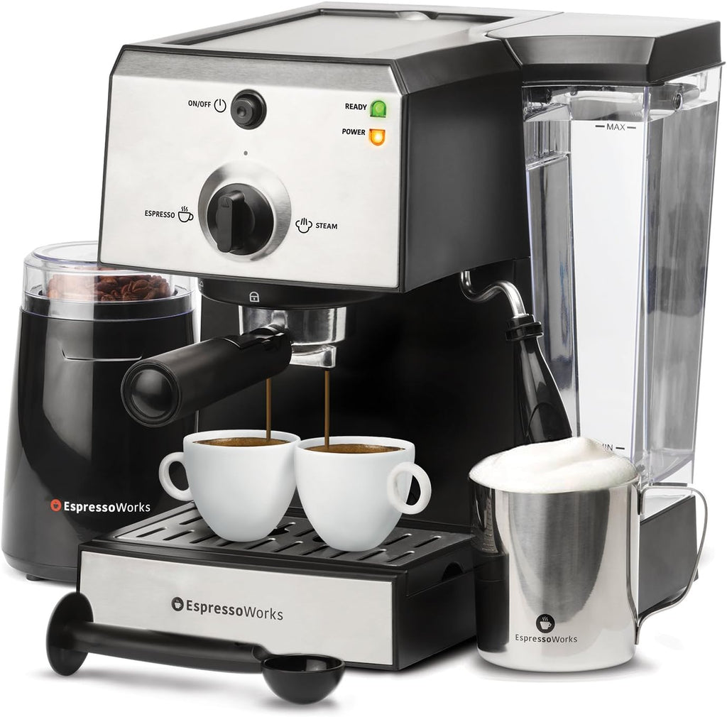 15 Bar Espresso Machine & Cappuccino Maker with Milk Steamer Z19378