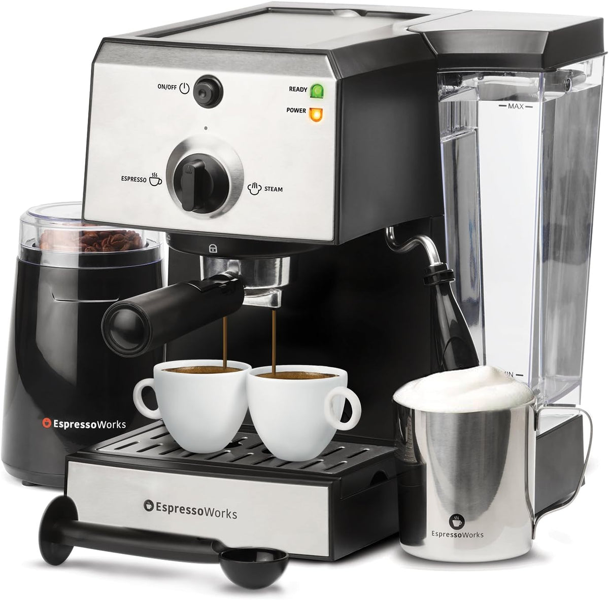 15 Bar Espresso Machine & Cappuccino Maker with Milk Steamer Z19378