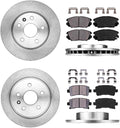 296 mm Front + 292 mm Rear 5 Lug Rotors + Ceramic Pads + Hardware T867