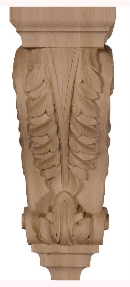 Large Acanthus Wood Corbel Mahogany F79212