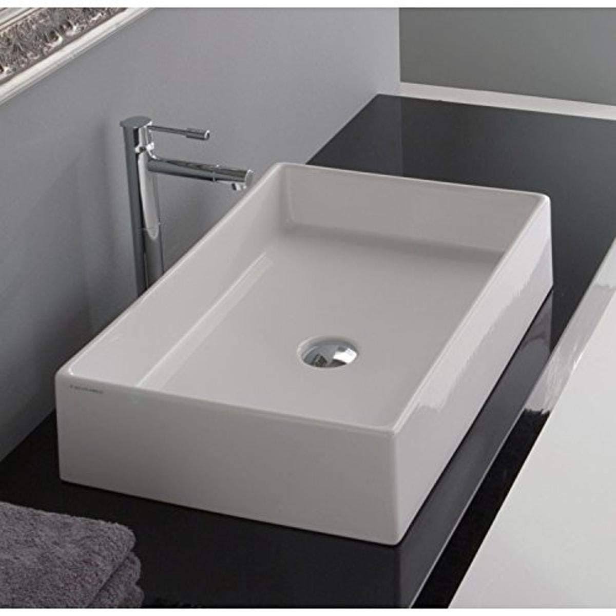 White Vessel Sink C47801