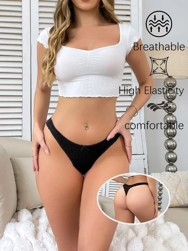 Women's Low Waist Thong 9 Pack Cotton F3023