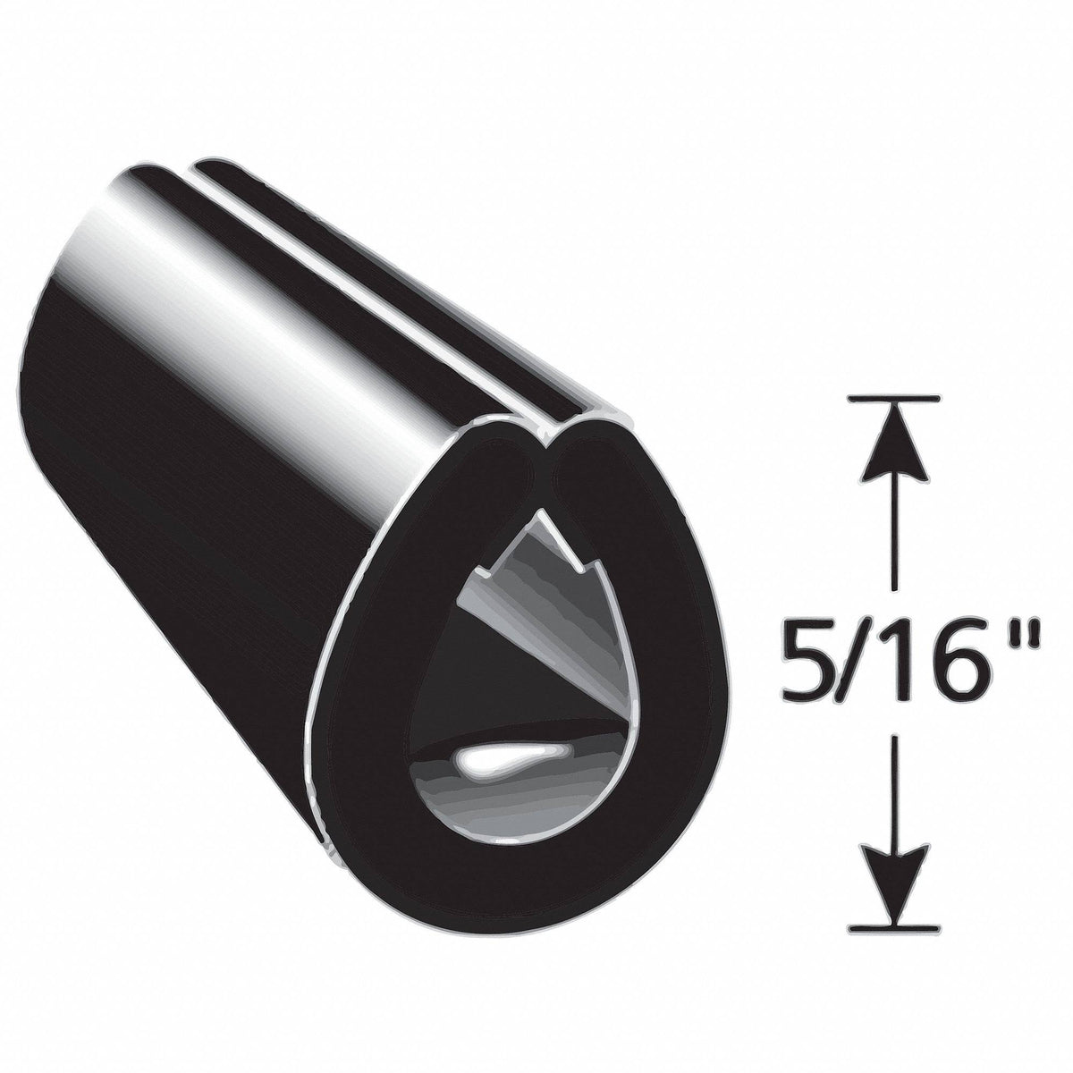 Black Edge Guard 5/16 in. X1318
