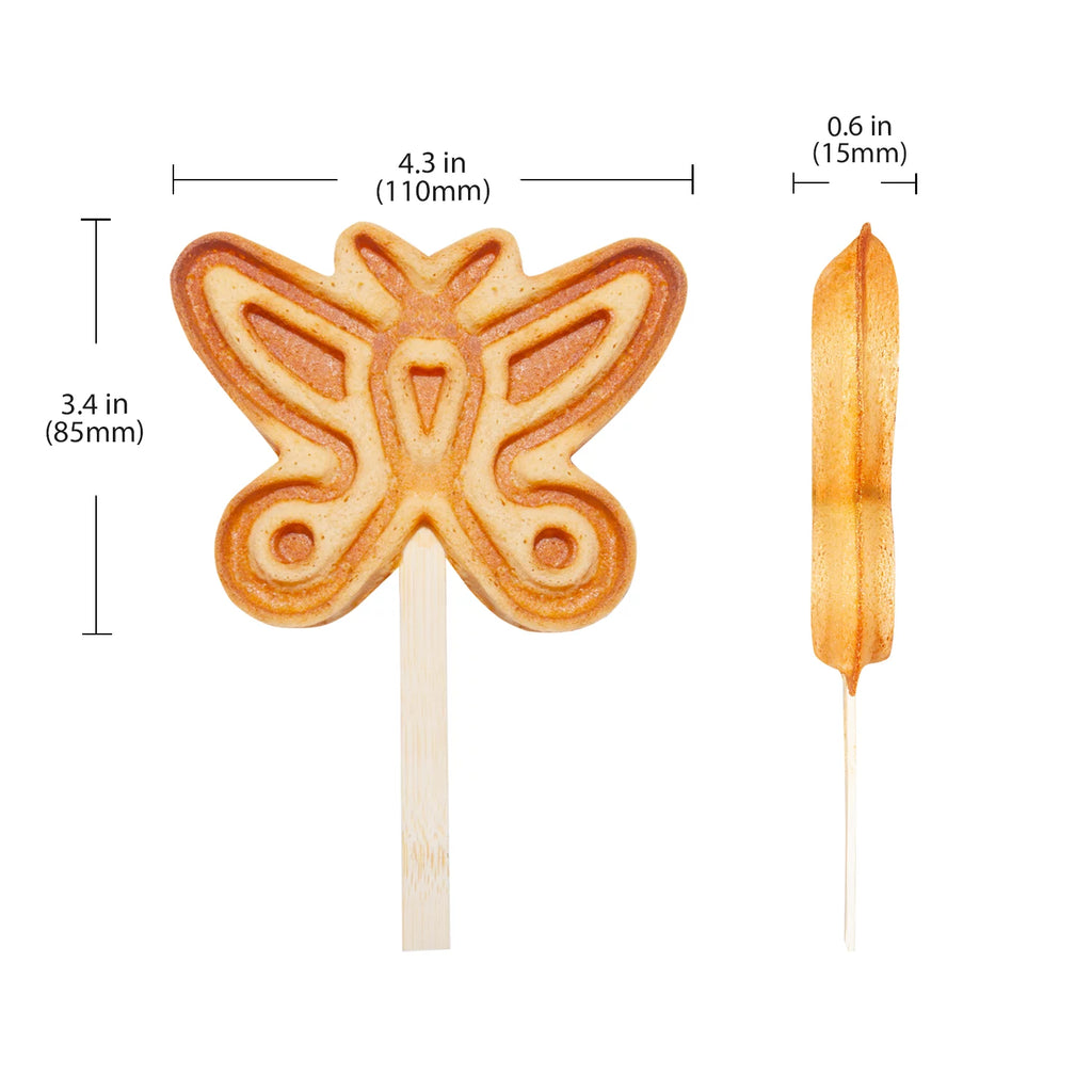 Butterfly-Shaped 4 Pcs Stainless Steel Waffle Maker I704415