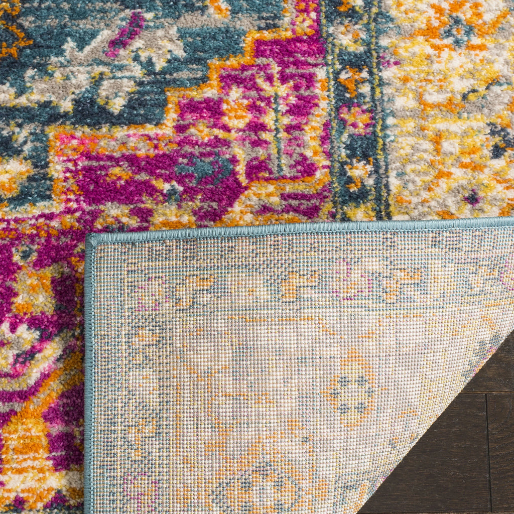 Blue Multi Floral Runner Rug 2'3" x 10' H381