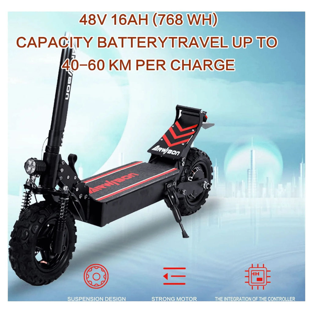 Electric Kick Scooter for Adults, 2500W Motor, 30 MPH, 48V/16AH P309517