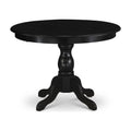 Black Wood Pedestal Dining Table A877222