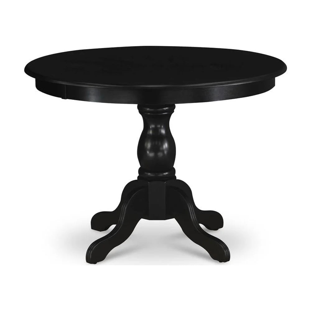 Black Wood Pedestal Dining Table A877222