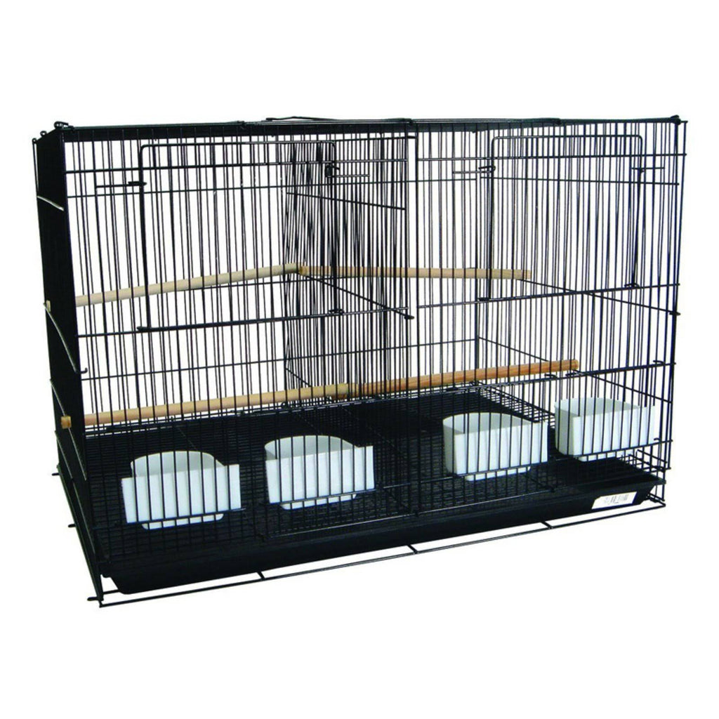 4 Medium Breeding Cages with Divider, Black K1509