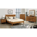 Oak Wood Panel California King Bed K945