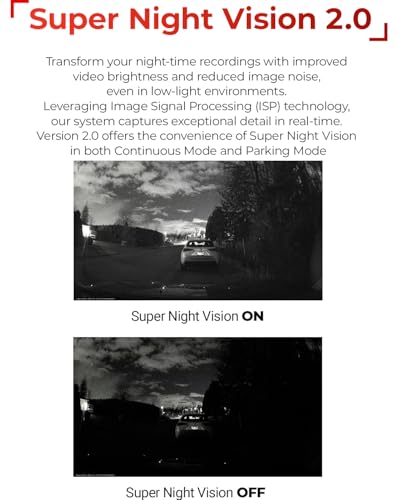 Dash Cam with 1440P+1440P Front and Rear, Wi-Fi, Super Night Vision S670236