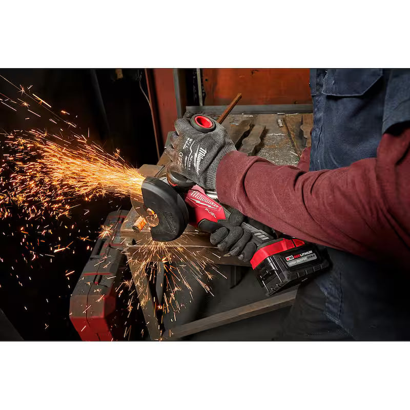 18-Volt Lithium-Ion Brushless Cordless 4-1/2 in./5 in. Grinder with Starter Kit J970