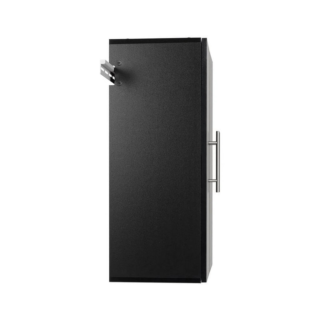 24" Black Wooden Storage Cabinet L408