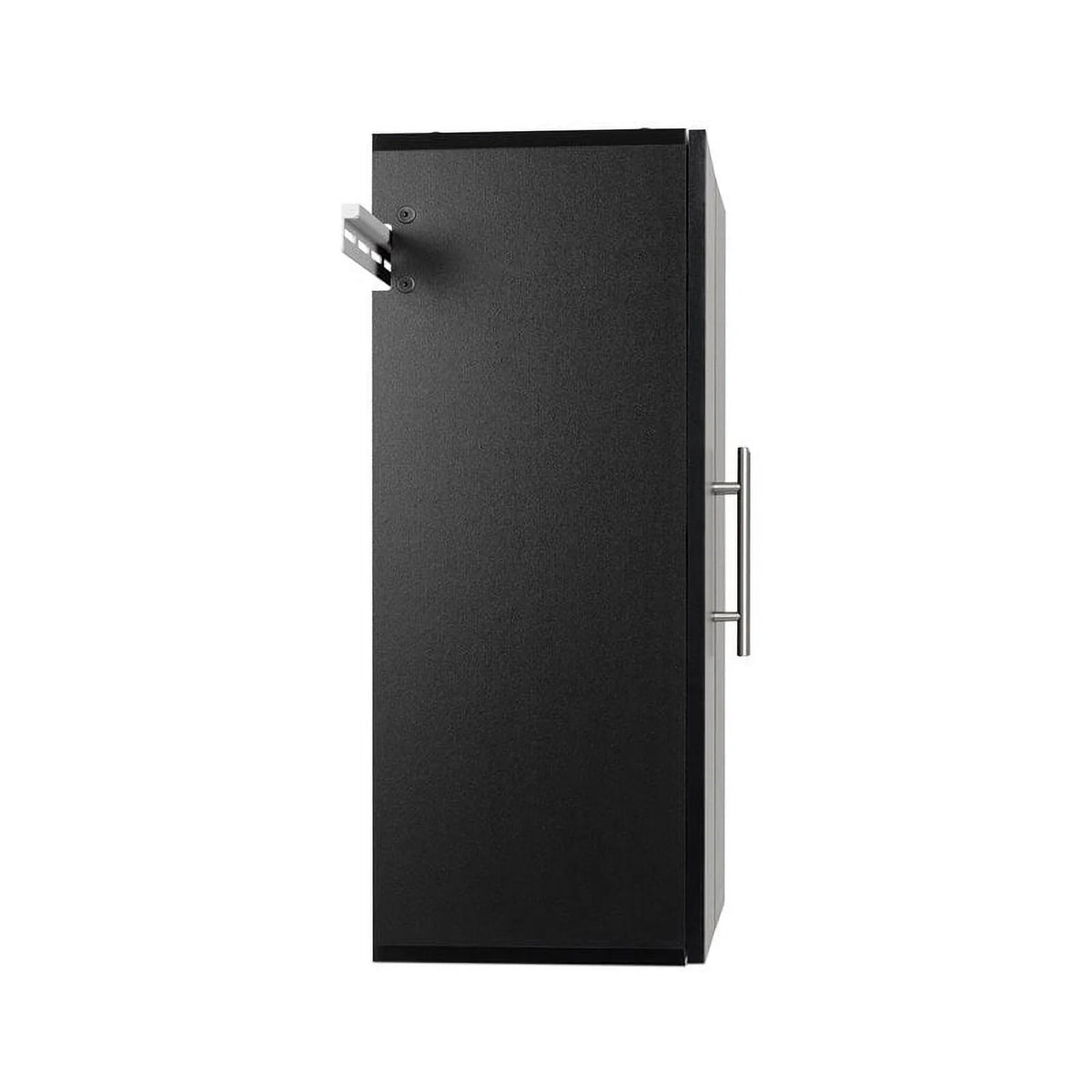 24" Black Wooden Storage Cabinet L408