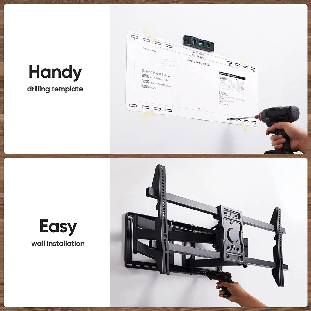 Full Motion TV Wall Mount Brackets for 50-90 inches Flat Curved TV R67607