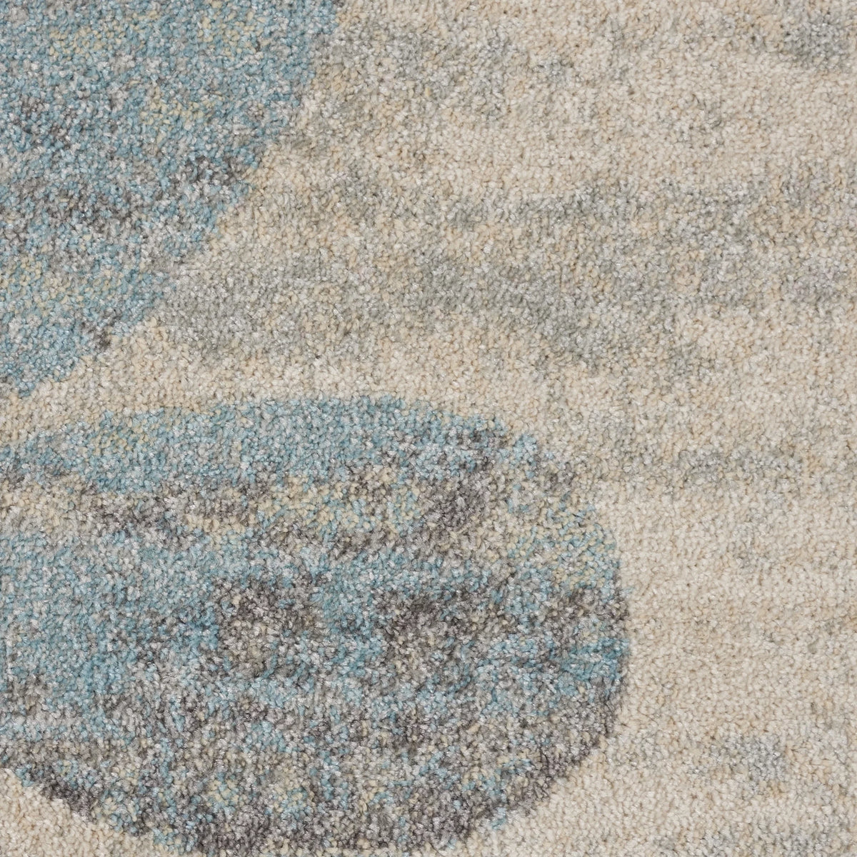 Ivory Light Blue 8' x 10' Area Rug J96315