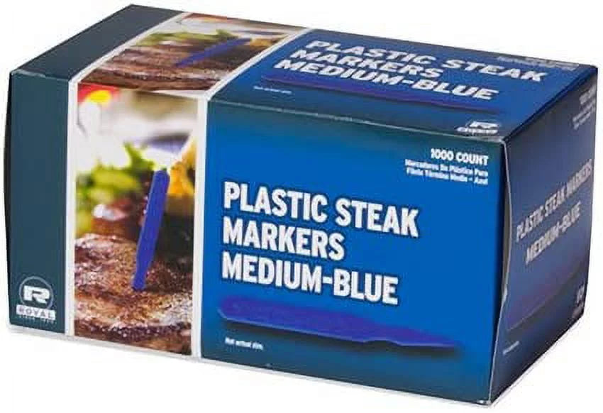 Blue Plastic Steak Marker E2961